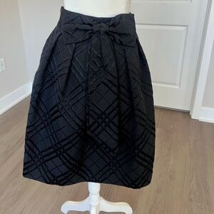 Ted Baker Black Mansii plaid bow Skirt